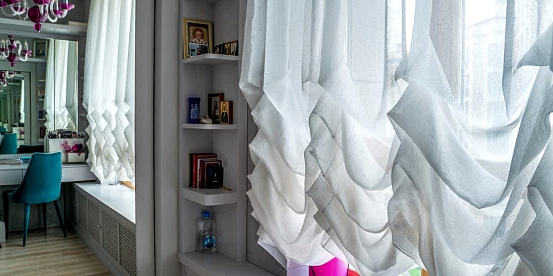 шторы ламберекены в гостиной